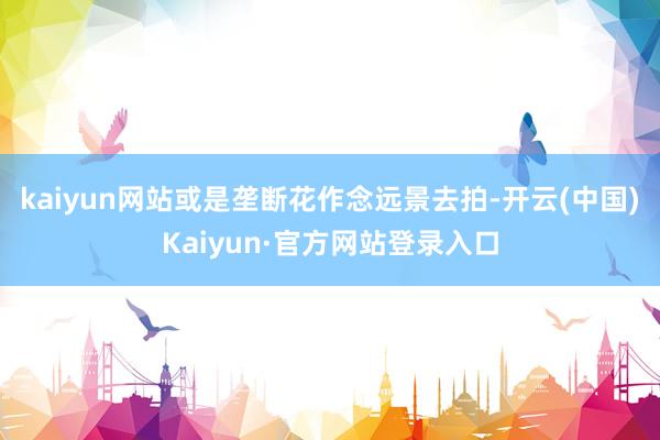 kaiyun网站或是垄断花作念远景去拍-开云(中国)Kaiyun·官方网站登录入口